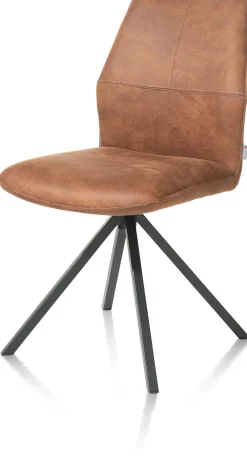Clearance XOOON FRANKY eetkamerstoel - draaibaar - cognac