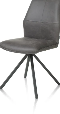 Clearance XOOON FRANKY eetkamerstoel - draaibaar - Taurus - zwart