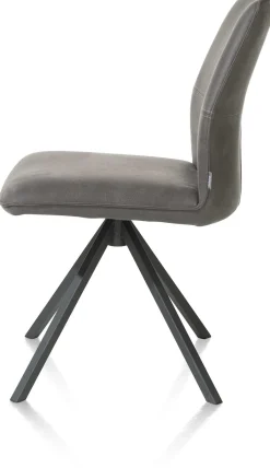 Clearance XOOON FRANKY eetkamerstoel - draaibaar - Taurus - zwart