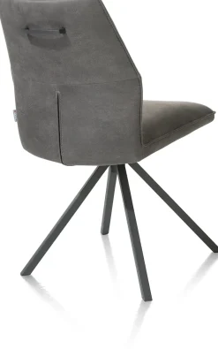 Clearance XOOON FRANKY eetkamerstoel - draaibaar - Taurus - zwart