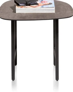 Online XOOON FRESNO HPL betonlook bijzettafel - 45 x 45 cm -