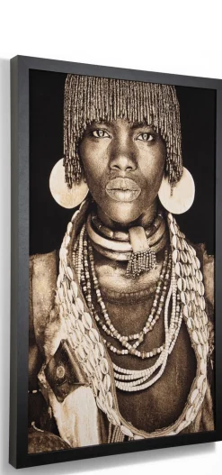 Discount XOOON Hamar Woman schilderij 75x125cm in de kleur Multi Color