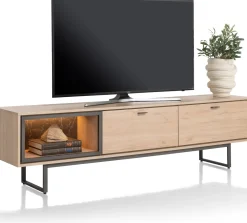 Discount XOOON HELSINKI lowboard 200 cm - eiken look