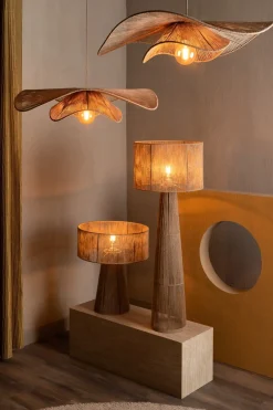 Outlet XOOON Iggy hanglamp 1*E27 D80cm in de kleur Naturel - COCOmaison