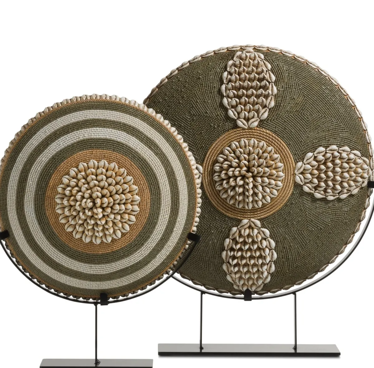 Discount XOOON Jennifer beeld rond met schelpjes H44cm - COCOmaison