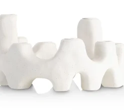 Sale XOOON Jet kandelaar H14,5cm in de kleur Wit - COCOmaison