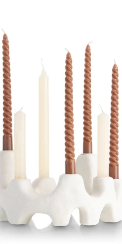 Sale XOOON Jet kandelaar H14,5cm in de kleur Wit - COCOmaison