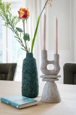 XOOON June kandelaar H32cm in de kleur Crème - COCOmaison