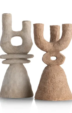 XOOON June kandelaar H32cm in de kleur Crème - COCOmaison