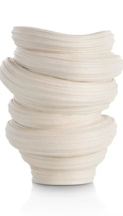 XOOON Juul vaas H32,6cm in de kleur Crème - COCOmaison