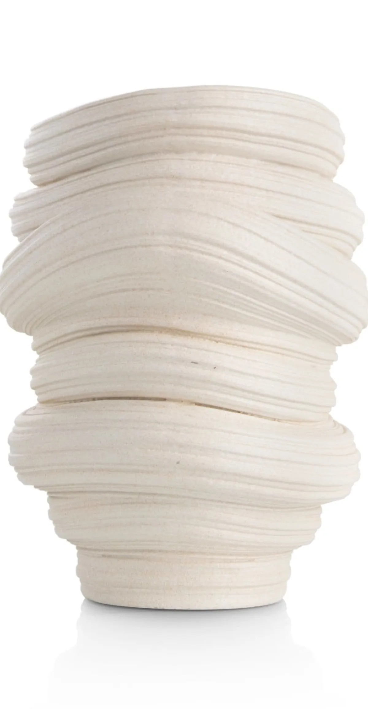 XOOON Juul vaas H32,6cm in de kleur Crème - COCOmaison