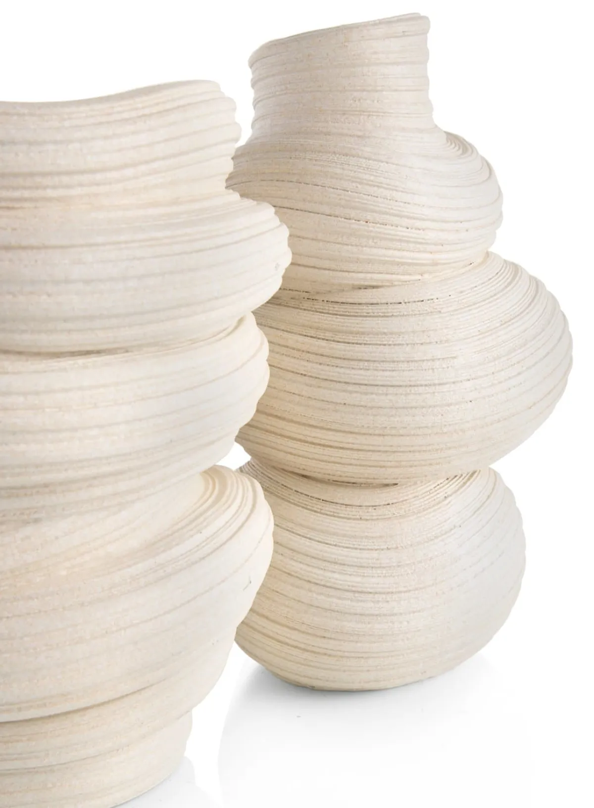 XOOON Juul vaas H36,6cm in de kleur Crème - COCOmaison
