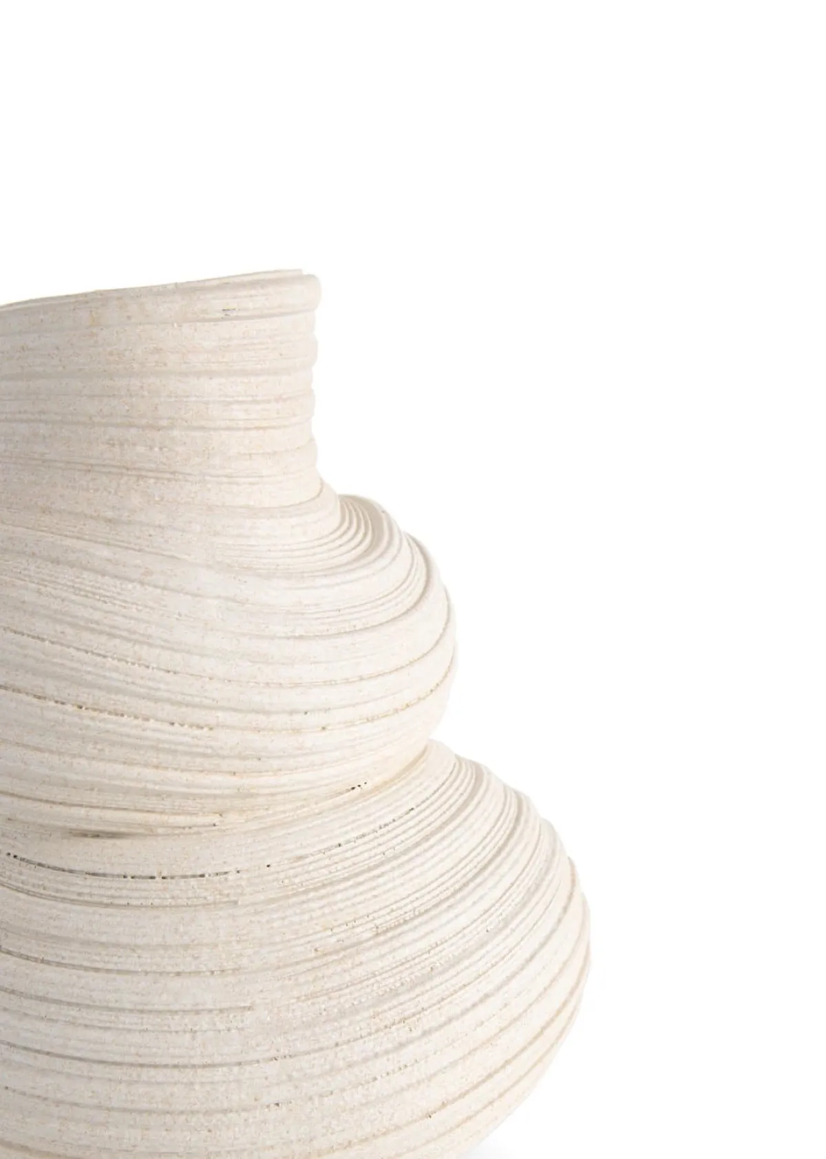 XOOON Juul vaas H36,6cm in de kleur Crème - COCOmaison