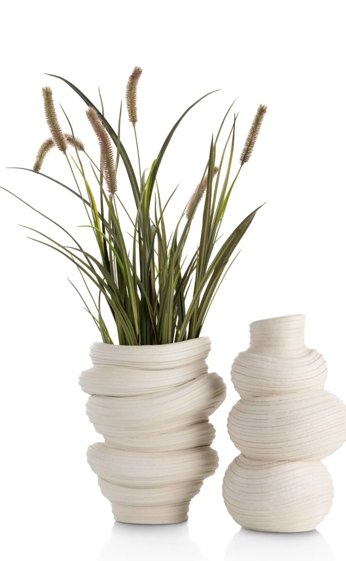 XOOON Juul vaas H36,6cm in de kleur Crème - COCOmaison