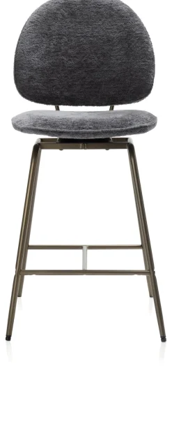 XOOON Kjel barstoel - champagne frame in de kleur Antraciet