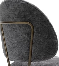 XOOON Kjel barstoel - champagne frame in de kleur Antraciet