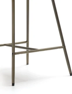 Outlet XOOON Kjel barstoel champagne frame in de kleur Crème - COCOmaison