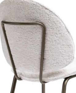 Clearance XOOON Kjel eetkamerstoel - champagne frame in de kleur Crème