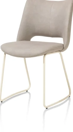 Outlet XOOON KODI eetkamerstoel - frame nebbia - stof Pala - lichtgrijs