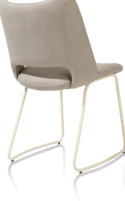 Outlet XOOON KODI eetkamerstoel - frame nebbia - stof Pala - lichtgrijs