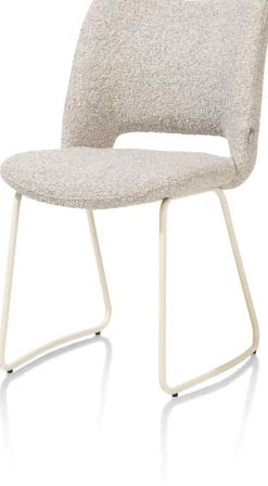 Hot XOOON KODI eetkamerstoel - frame nebbia - stof Brioni - kiezel