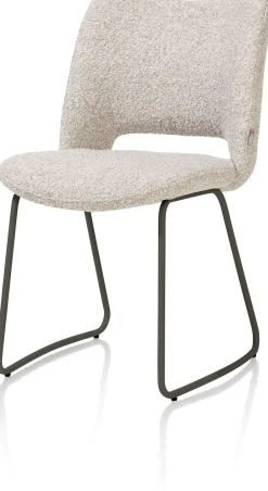 Hot XOOON KODI eetkamerstoel - frame graphite - stof Brioni - kiezel