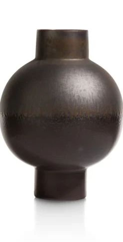 Outlet XOOON Lara keramieken vaas met metallic finish H38cm - COCOmaison