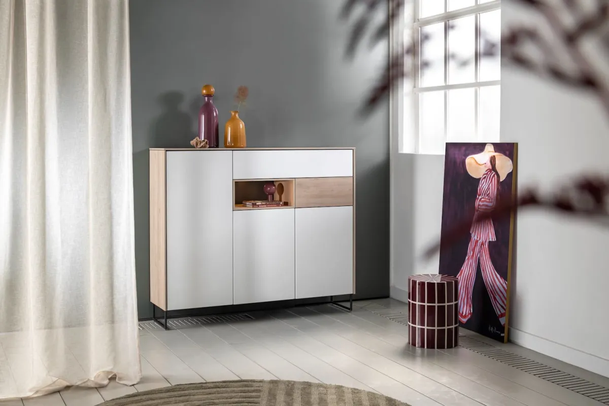 Hot XOOON LINDFIELD dressette 160 cm - eiken look