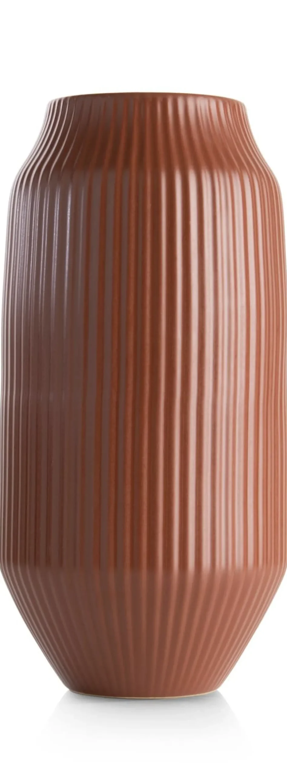 Outlet XOOON Liv vaas H44cm in de kleur Terra Cotta - COCOmaison