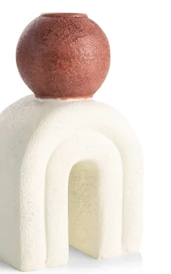 New XOOON Lot kandelaar H15,5cm in de kleur Crème - COCOmaison