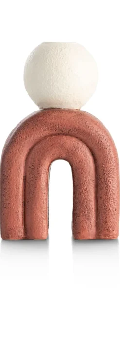 Outlet XOOON Lot kandelaar H15,5cm in de kleur Bruin - COCOmaison