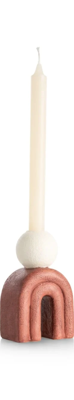 Outlet XOOON Lot kandelaar H15,5cm in de kleur Bruin - COCOmaison