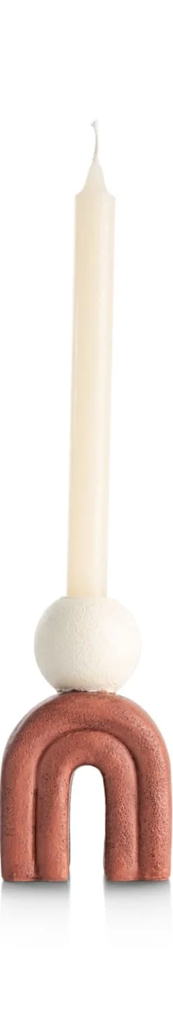 Outlet XOOON Lot kandelaar H15,5cm in de kleur Bruin - COCOmaison
