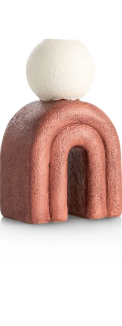 Outlet XOOON Lot kandelaar H15,5cm in de kleur Bruin - COCOmaison