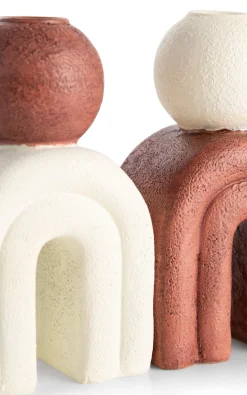 Outlet XOOON Lot kandelaar H15,5cm in de kleur Bruin - COCOmaison