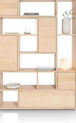 Online XOOON LUGANA roomdivider 150 cm - naturel eiken