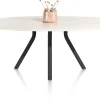 Clearance XOOON LUND eetkamertafel ovaal 210 x 120 cm. centrale poot lang -