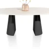 Best XOOON LUND eetkamertafel ovaal 210 x 120 cm. cone poot -