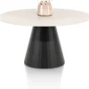 Discount XOOON LUND eetkamertafel rond (140cm) cone poot -