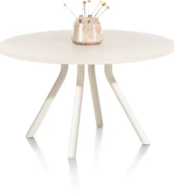 XOOON LUND eetkamertafel rond (140cm) centrale poot kort -