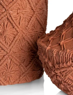 XOOON Maeve pot H26cm in de kleur Terra Cotta - COCOmaison