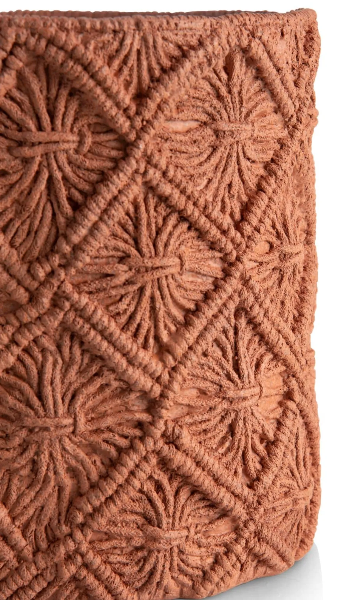 XOOON Maeve pot H26cm in de kleur Terra Cotta - COCOmaison