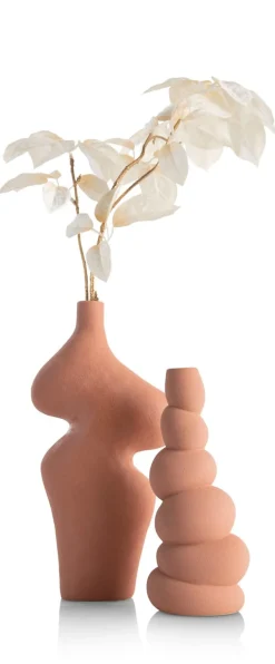 Hot XOOON Maria kandelaar H23,5cm in de kleur Terra Cotta - COCOmaison