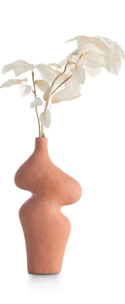 Hot XOOON Maria vaas H30,5cm in de kleur Terra Cotta - COCOmaison