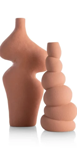 Hot XOOON Maria vaas H30,5cm in de kleur Terra Cotta - COCOmaison