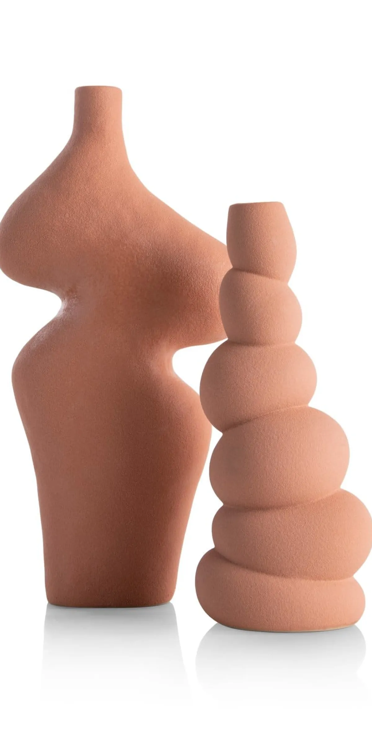 Hot XOOON Maria vaas H30,5cm in de kleur Terra Cotta - COCOmaison