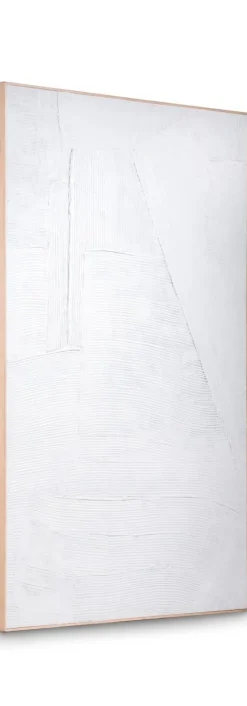 Clearance XOOON Master Strokes schilderij wit canvas 120x180cm - COCOmaison