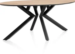 Hot XOOON Masura ellipsvormige eettafel met zwarte metalen poot 180x100cm