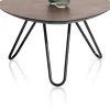New XOOON Masura hoge salontafel met zwart metalen poot 68x67,5cm