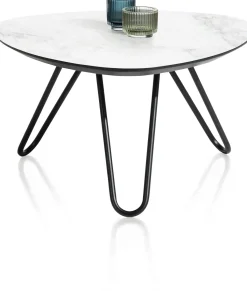 Outlet XOOON Masura hoge salontafel met zwart metalen poot 68x67,5cm